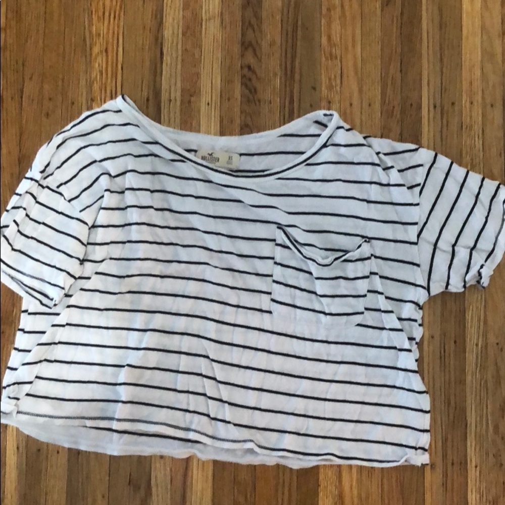 Hollister xs striped crop top
